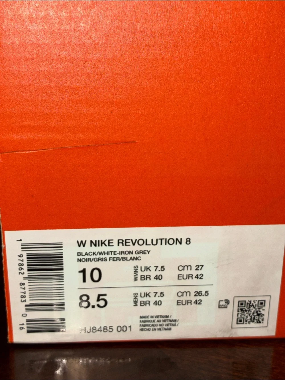 NIKE I Women’s Running Sneakers I Black & White I Sz 10 I NIB